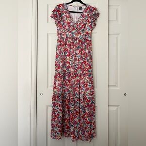 Vibrant Floral Maxi Dress